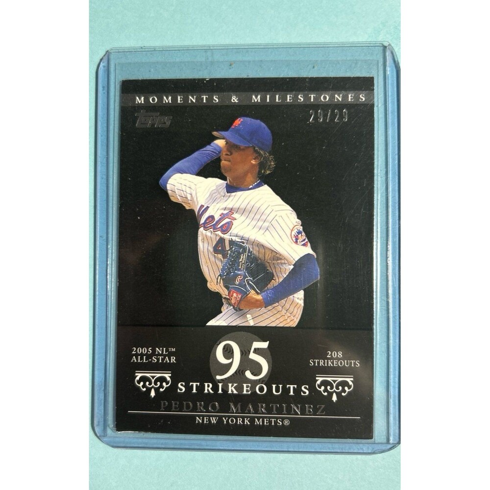 2007 Topps Moments and Milestones -NY Mets ,Pedro Martinez #142  Ser 29/29